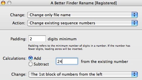a better finder rename insert space after sequence